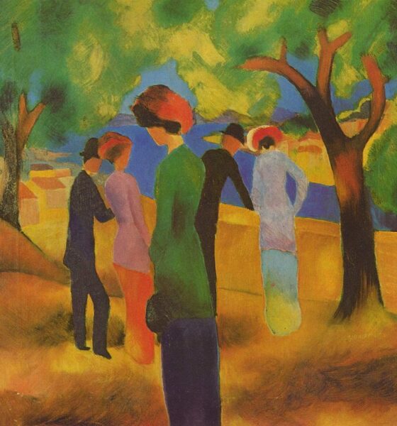 درنگی در نقاشی‌های «آگوست ماکه»