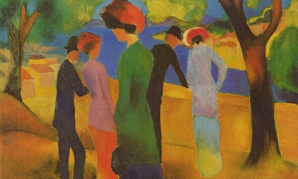 درنگی در نقاشی‌های «آگوست ماکه»